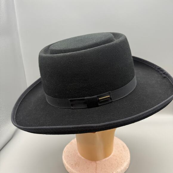 Wild West Warner Brothers James West Cowboy Hat Brown 100% Wool 1999 USA Small main image 13